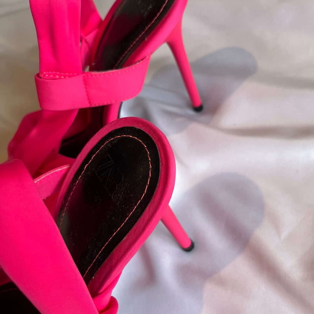 ZARA pink sling back pumps - Picture 4 of 7